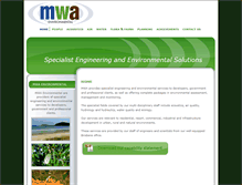 Tablet Screenshot of mwaenviro.com.au